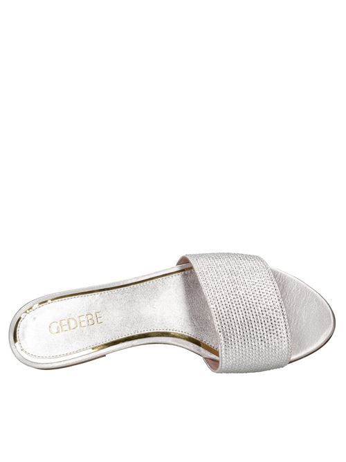 Mules Cassis in tessuto e strass GEDEBE | CASSIS LAME CRYSTALARGENTO
